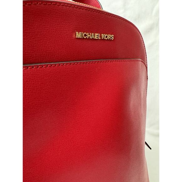 Michael Kors Large Emmy Leather Cherry Teck Friendly Dome Backpack main image 5
